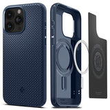 Spigen iPhone 15 Pro Deksel Mag Armor MagFit Navy Blue