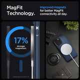 Spigen iPhone 15 Pro Deksel Mag Armor MagFit Navy Blue