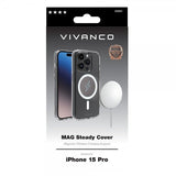 Vivanco iPhone 15 Pro Deksel Mag Steady Transparent