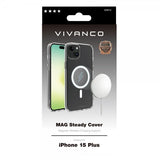 Vivanco iPhone 15 Pro Deksel Mag Steady Transparent
