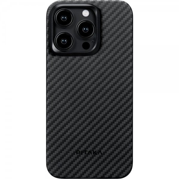 Pitaka iPhone 15 Pro Deksel MagEZ Case 4 Black/Grey Twill