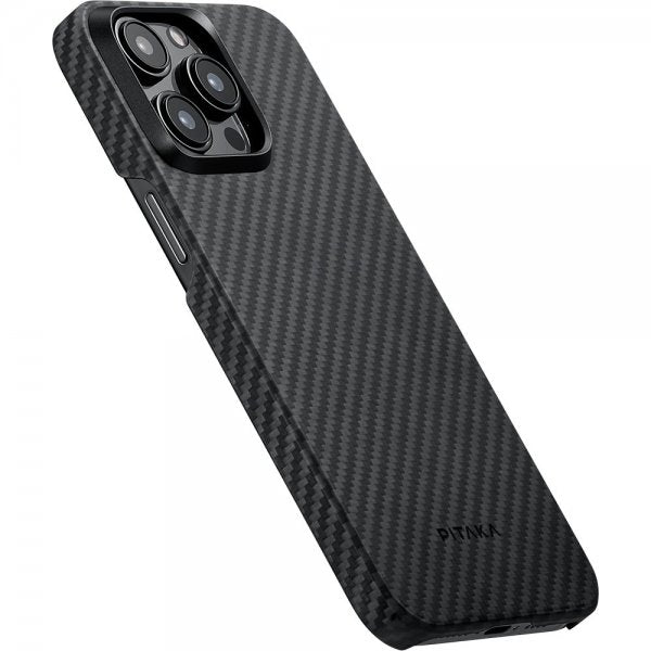Pitaka iPhone 15 Pro Deksel MagEZ Case 4 Black/Grey Twill