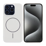 iPhone 15 Pro Deksel TPU MagSafe Glatt Hvit