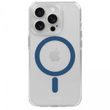 holdit iPhone 15 Pro Deksel MagSafe Case Denim Blue Transparent