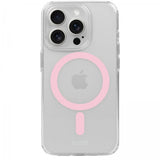 holdit iPhone 15 Pro Deksel MagSafe Case Rosa Transparent