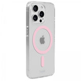holdit iPhone 15 Pro Deksel MagSafe Case Rosa Transparent