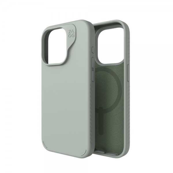 Zagg iPhone 15 Pro Deksel Manhattan Snap Sage
