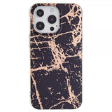 iPhone 15 Pro Deksel Marmormønster Svart