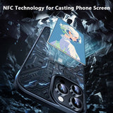 iPhone 15 Pro Deksel Innebygd skjerm E Ink Case Hvit