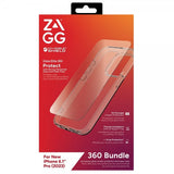 Zagg InvisibleShield iPhone 15 Pro Deksel med Skjermbeskytter Glass Elite 360