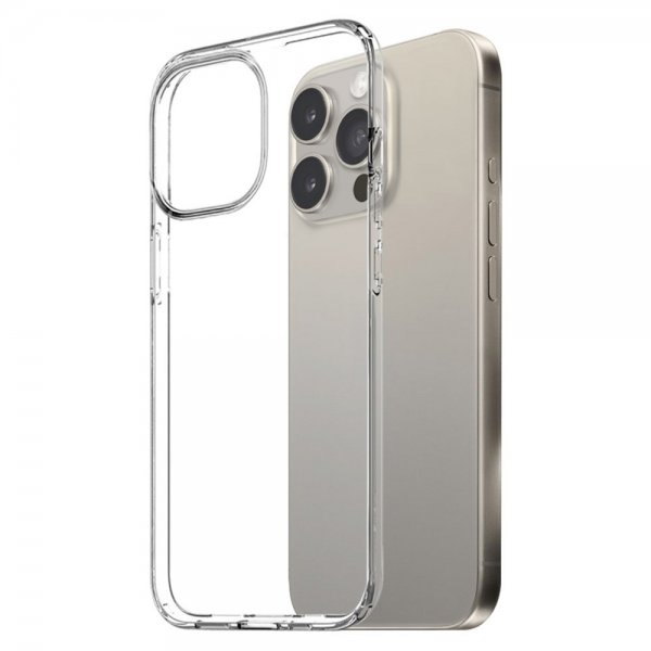 Northjo iPhone 15 Pro Deksel med Skjermbeskytter og Kamerabeskytter 3-i-1