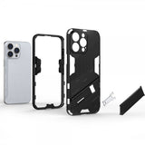 iPhone 15 Pro Deksel med Stativ Lyseblå