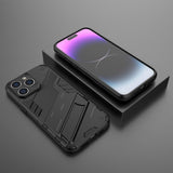 iPhone 15 Pro Deksel med Stativ Svart