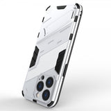 iPhone 15 Pro Deksel med Stativ Hvit