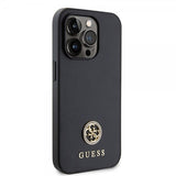 Guess iPhone 15 Pro Deksel Metal Logo Strass Svart