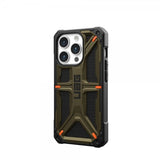 Urban Armor Gear (UAG) iPhone 15 Pro Deksel Monarch Kevlar Element Green