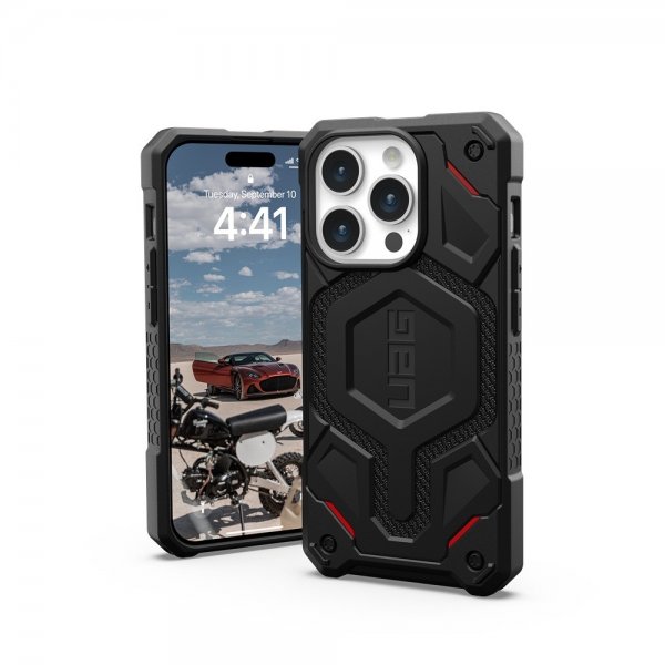 Urban Armor Gear (UAG) iPhone 15 Pro Deksel Monarch Pro MagSafe Kevlar Black