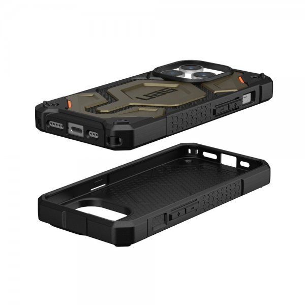 Urban Armor Gear (UAG) iPhone 15 Pro Deksel Monarch Pro MagSafe Kevlar Element Green