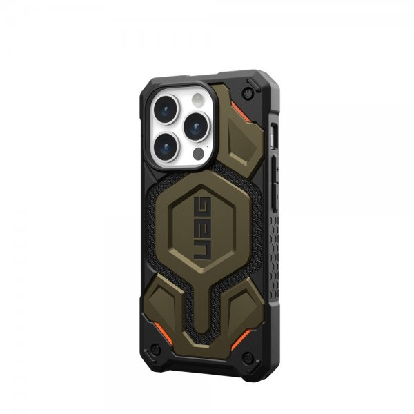 Urban Armor Gear (UAG) iPhone 15 Pro Deksel Monarch Pro MagSafe Kevlar Element Green