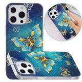 iPhone 15 Pro Deksel Motiv Glittersommerfugl