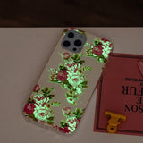 iPhone 15 Pro Deksel Motiv Rosor Hvit