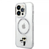 Karl Lagerfeld iPhone 15 Pro Deksel NFT Karl & Choupette Transparent