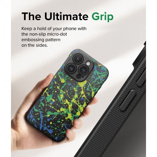 Ringke iPhone 15 Pro Deksel Onyx Design Action Painting