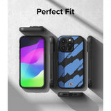 Ringke iPhone 15 Pro Deksel Onyx Design Blue Brush