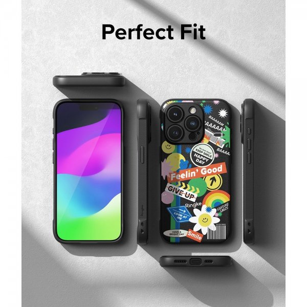 Ringke iPhone 15 Pro Deksel Onyx Design Sticker