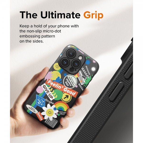 Ringke iPhone 15 Pro Deksel Onyx Design Sticker