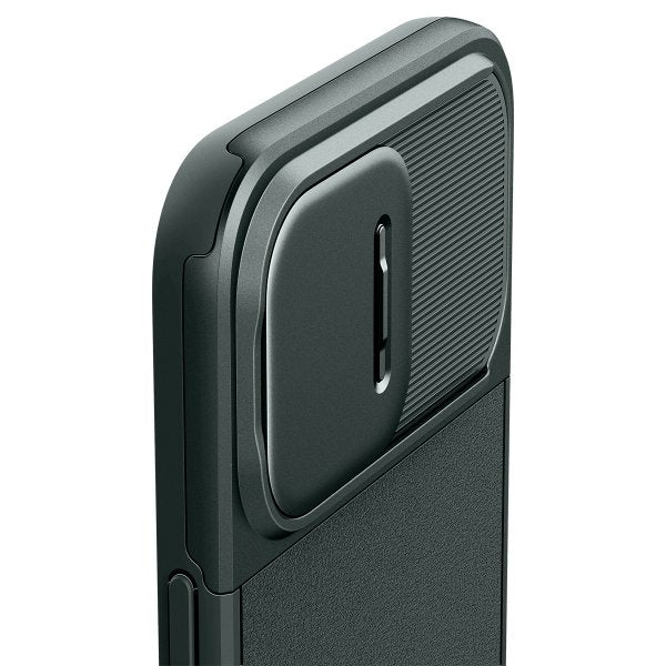 Spigen iPhone 15 Pro Deksel Optik Armor MagFit Abyss Green