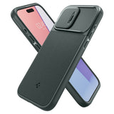 Spigen iPhone 15 Pro Deksel Optik Armor MagFit Abyss Green