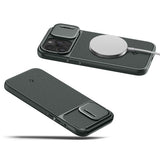 Spigen iPhone 15 Pro Deksel Optik Armor MagFit Abyss Green