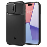Spigen iPhone 15 Pro Deksel Optik Armor MagFit Svart
