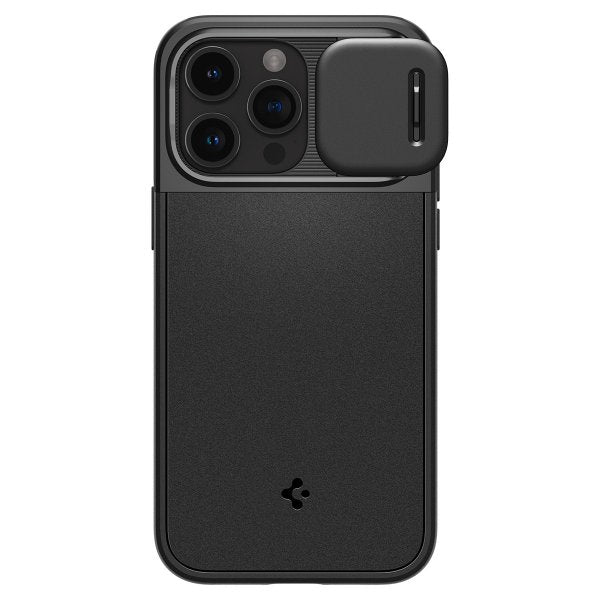 Spigen iPhone 15 Pro Deksel Optik Armor MagFit Svart