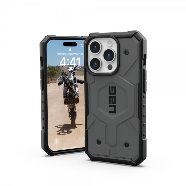 Urban Armor Gear (UAG) iPhone 15 Pro Deksel Pathfinder MagSafe Sølv