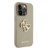 Guess iPhone 15 Pro Deksel Perforated Glitter Gull
