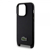 Lacoste iPhone 15 Pro Deksel Petit Pique Logo Strap Svart