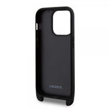 Lacoste iPhone 15 Pro Deksel Petit Pique Logo Strap Svart