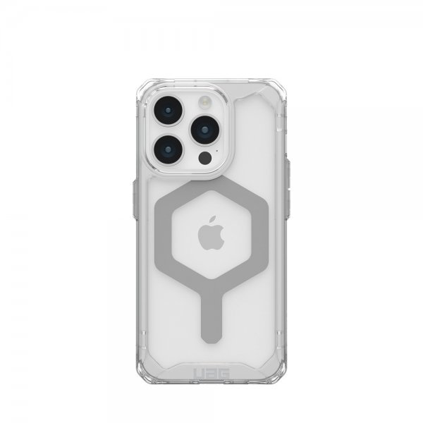 Urban Armor Gear (UAG) iPhone 15 Pro Deksel Plyo MagSafe Ice Sølv