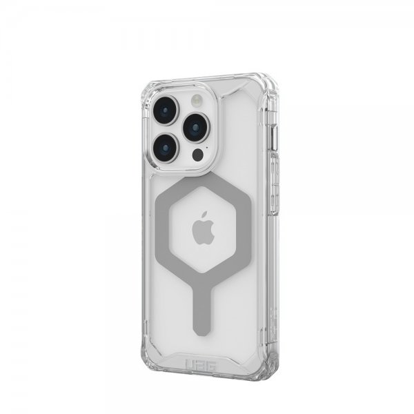 Urban Armor Gear (UAG) iPhone 15 Pro Deksel Plyo MagSafe Ice Sølv