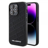 Karl Lagerfeld iPhone 15 Pro Deksel Quilted K Pattern Svart