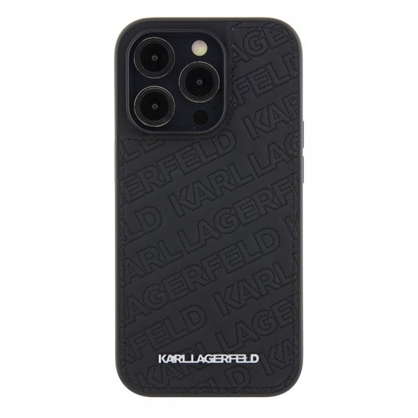 Karl Lagerfeld iPhone 15 Pro Deksel Quilted K Pattern Svart