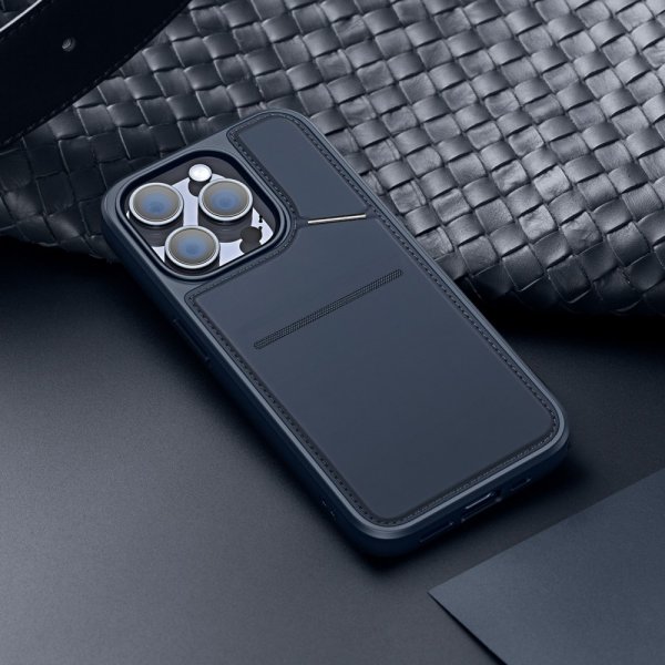 Dux Ducis iPhone 15 Pro Deksel Rafi II Series MagSafe Blå