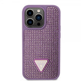 Guess iPhone 15 Pro Deksel Rhinestone Lilla