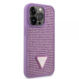Guess iPhone 15 Pro Deksel Rhinestone Lilla