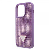 Guess iPhone 15 Pro Deksel Rhinestone Lilla