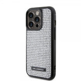 Karl Lagerfeld iPhone 15 Pro Deksel Rhinestone Sølv