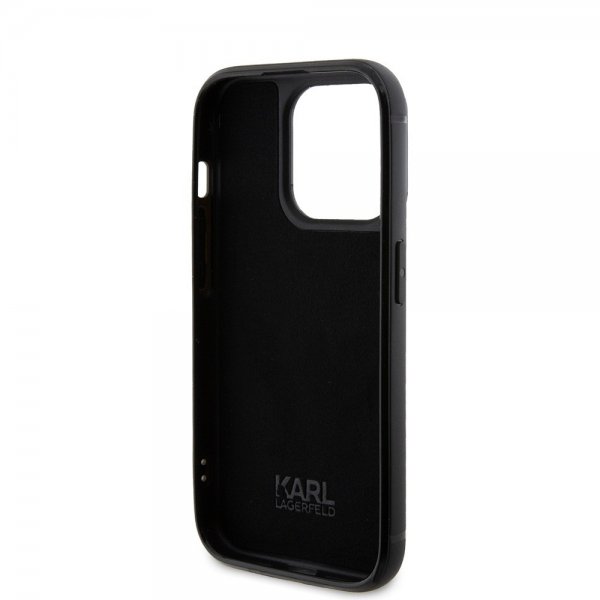 Karl Lagerfeld iPhone 15 Pro Deksel Rhinestone Sølv