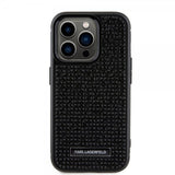 Karl Lagerfeld iPhone 15 Pro Deksel Rhinestone Svart
